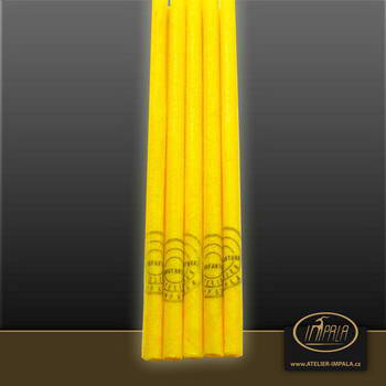 žluté čakrové tělové svíčky IMPALA - 5ks