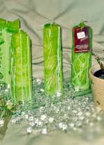 Svíce Structure Green Ultra