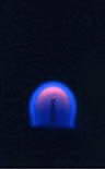 Plamen svíčky - minimální gravitace